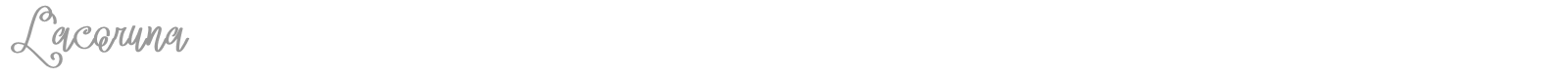 Lacoruna font preview